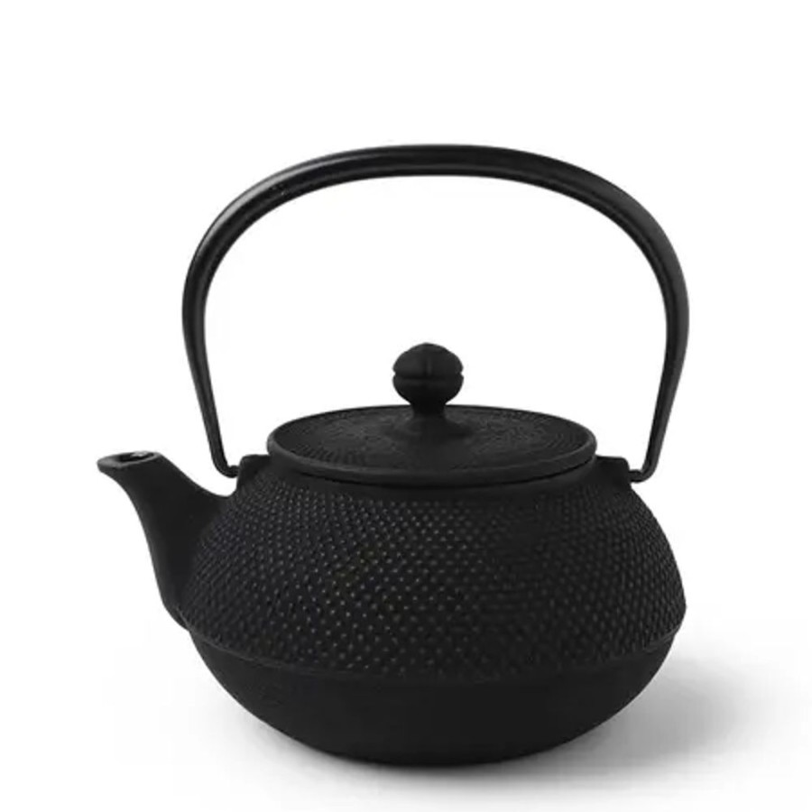 Miya Company Cast Iron Teapot Black Hobnail 0.9L | Teapots - Cast Iron