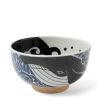 Miya Company Bowl Blue Whale Waves 5" | Bowls