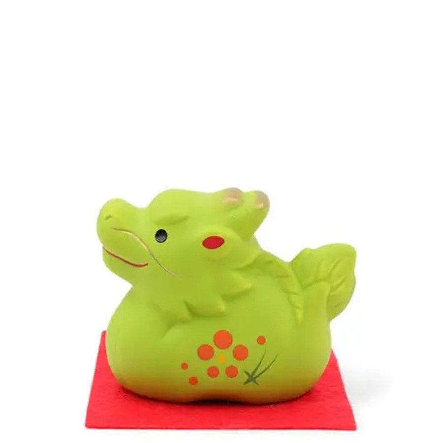 Miya Company Figurine Dragon Green With Mat | Zodiac