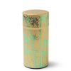 Miya Company Tea Canister Gold/Green Foil Bamboo | Teaware Accessories