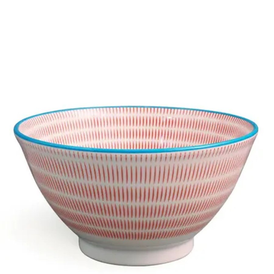 Miya Company Sen Colors 7.5" Noodle Bowl - Red | Ramen Bowls