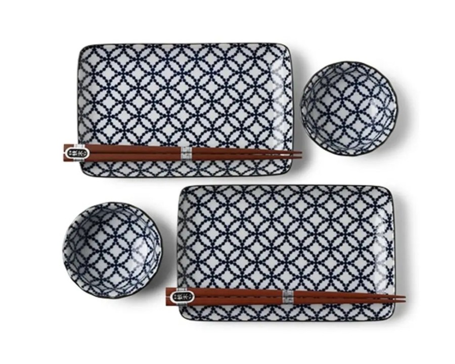 Miya Company Shippou Sushi For Two Set | Plate Sets