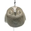 Miya Company Wind Chime Owl Brown 2" | Owls