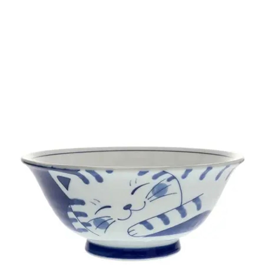 Miya Company Blue Cats 7.5" Bowl | Bowls