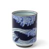 Miya Company Teacup Blue Whale Waves | Cups/Mugs