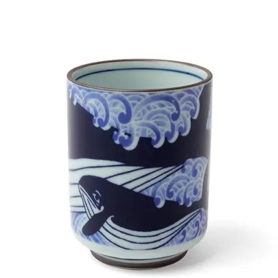 Miya Company Teacup Blue Whale Waves | Cups/Mugs