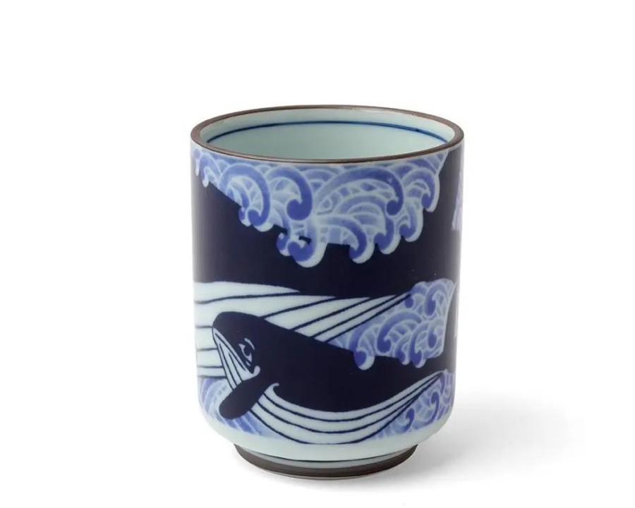 Miya Company Teacup Blue Whale Waves | Cups/Mugs