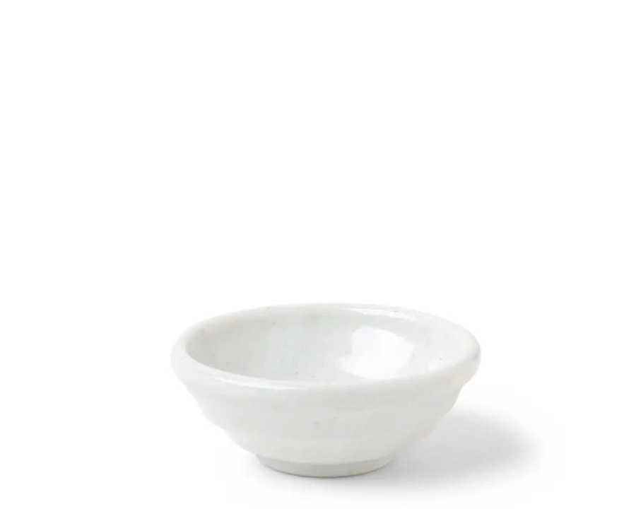 Miya Company Sauce Dish Chinmi White + Blue Swirl | Sauce Dishes