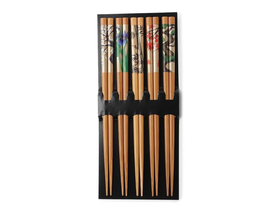 Miya Company Chopsticks Set Antique Byobu Natural | Chopsticks