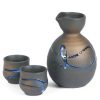 Miya Company Blue Splatter Sake Set | Sake Sets