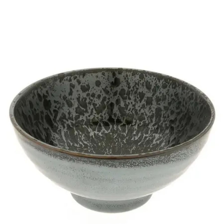 Miya Company Bowl Silver Blue Granite Design 7-3/4" | Medium Bowls