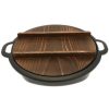 Miya Company Gyoza Pan Cast Iron With Lid | Cast Iron