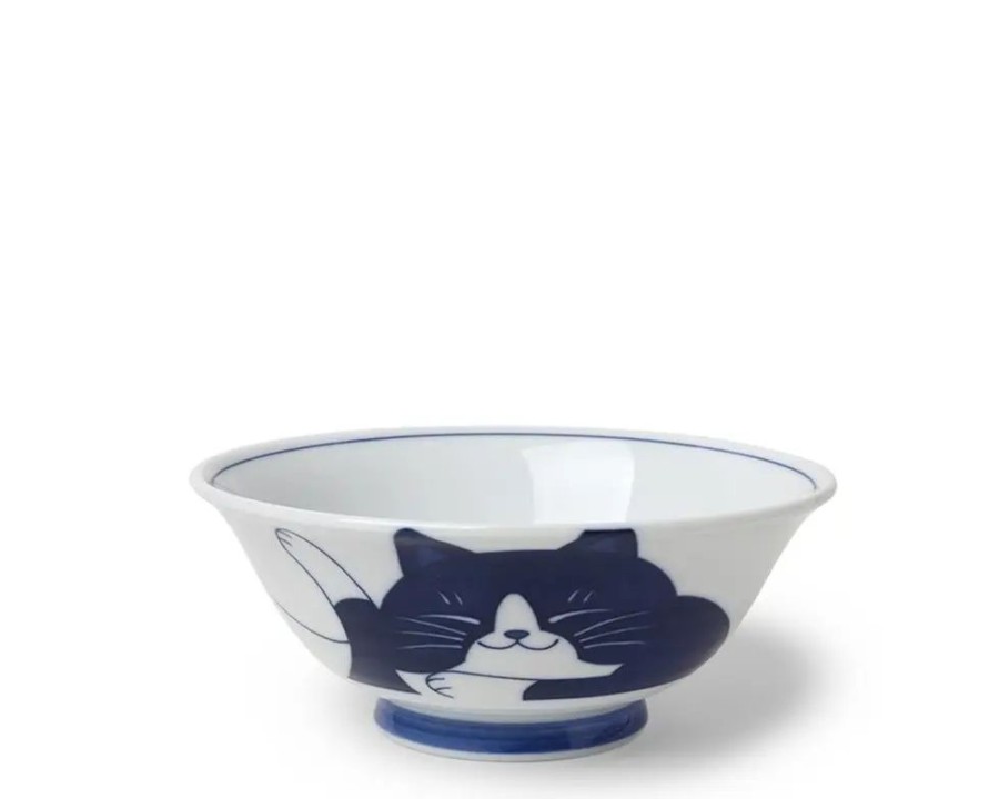 Miya Company Blue Cats 7.5" Bowl | Bowls