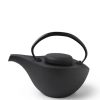 Miya Company Cast Iron Teapot Hikifune Black Matte | Teapots - Cast Iron