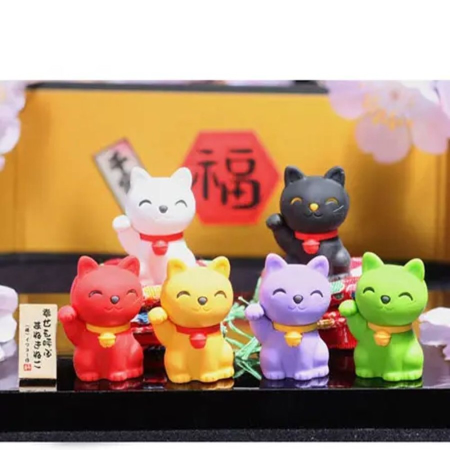 Miya Company Iwako Fortune Cat Erasers | Figurines