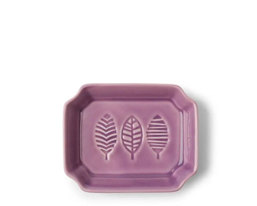 Miya Company Sauce Dish Leaves Lavender | Sauce Dishes