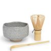 Miya Company Matcha Set Grey Crackle | Matcha Bowls & Accessories