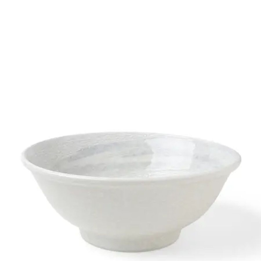 Miya Company Bowl White Water Swirls 8-1/2" | Ramen Bowls