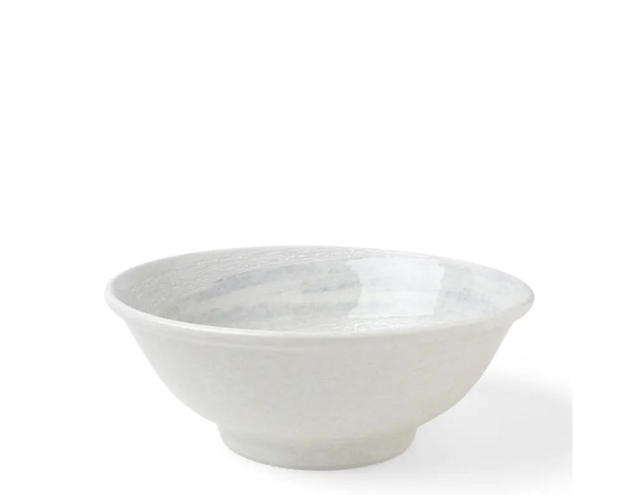 Miya Company Bowl White Water Swirls 8-1/2" | Ramen Bowls