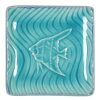 Miya Company Turquoise Blue Fish 4.5" Sq. Plate | Fish