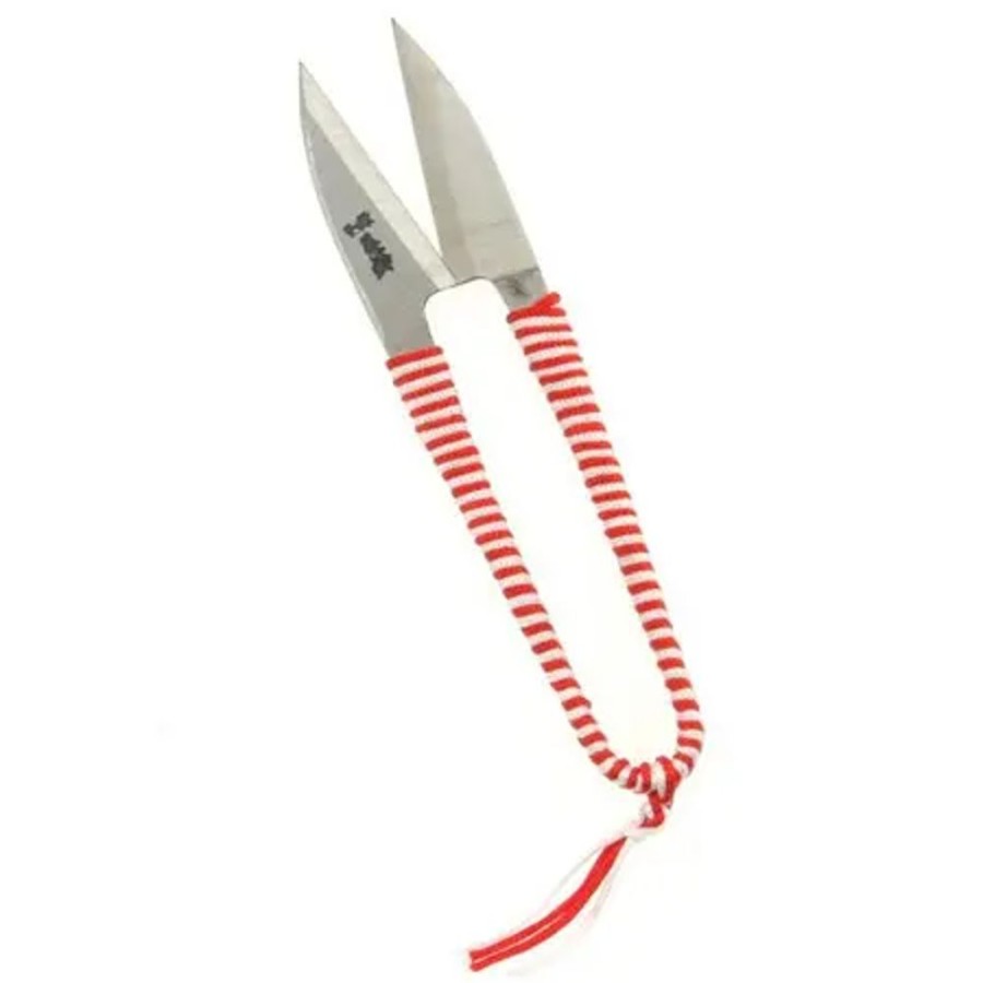 Miya Company Thread Scissors Red + White Handle | Hobby Accessories