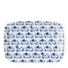 Miya Company Blue & White 6.5" X 4.25" Plate - Rabbits | Rabbits