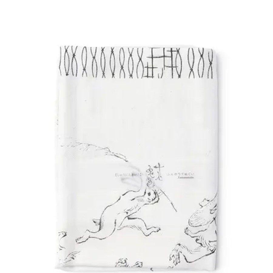 Miya Company Towel Black & White Rabbits | Rabbits