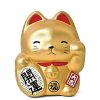 Miya Company Feng Shui Fortune Cat Bank - Gold | Figurines