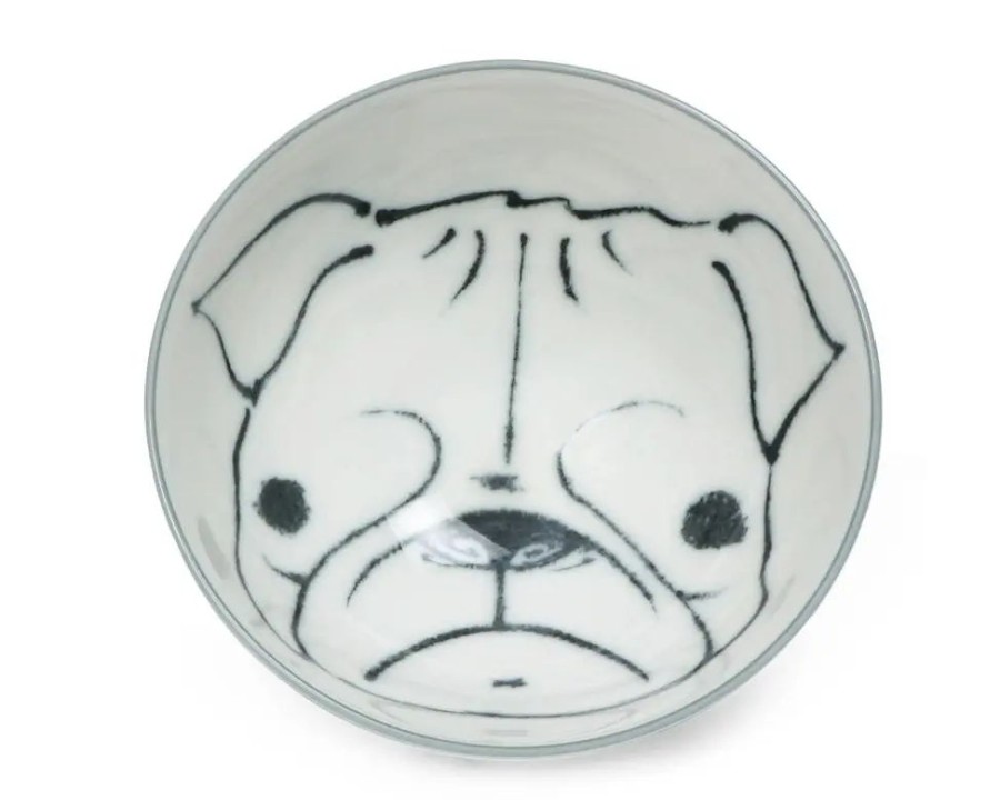 Miya Company Dog Days 4.5" Rice Bowl - Pug | Dogs