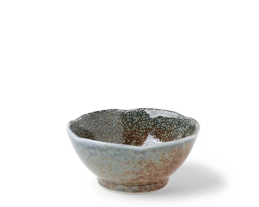 Miya Company Blue Sand Crackle Sauce Bowl 3-1/2" | Sauce Dishes