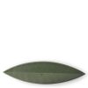 Miya Company Hazara Leaf Plate Green 14.5" X 3.75" | Serving Bowls & Plates