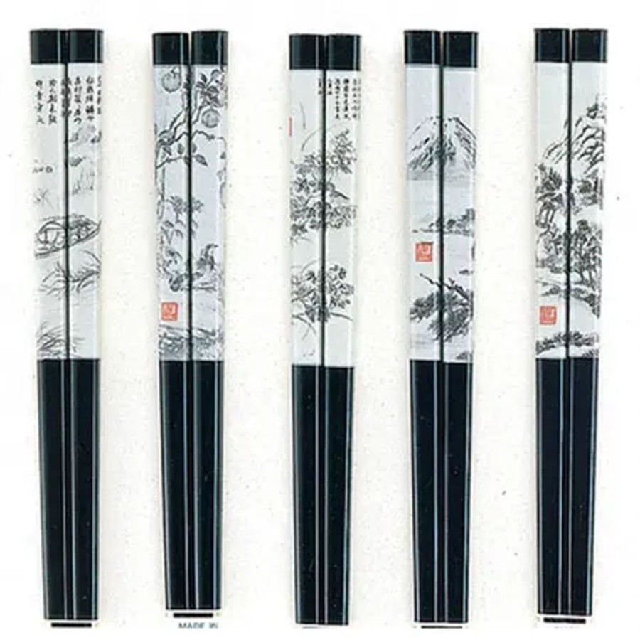 Miya Company Chopsticks Scroll Art | Lacquerware