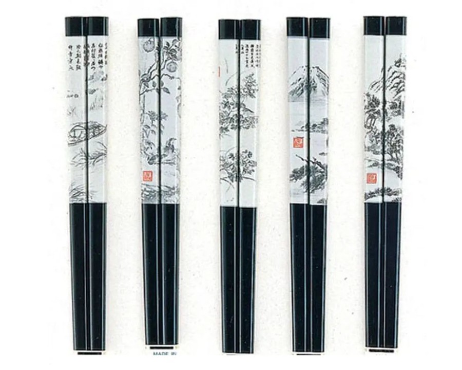 Miya Company Chopsticks Scroll Art | Lacquerware