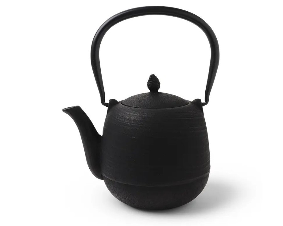 Miya Company Cast Iron Teapot Black Jujube 0.9L | Teapots - Cast Iron