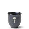 Miya Company Satin Black White Dots Teacup | Teacups