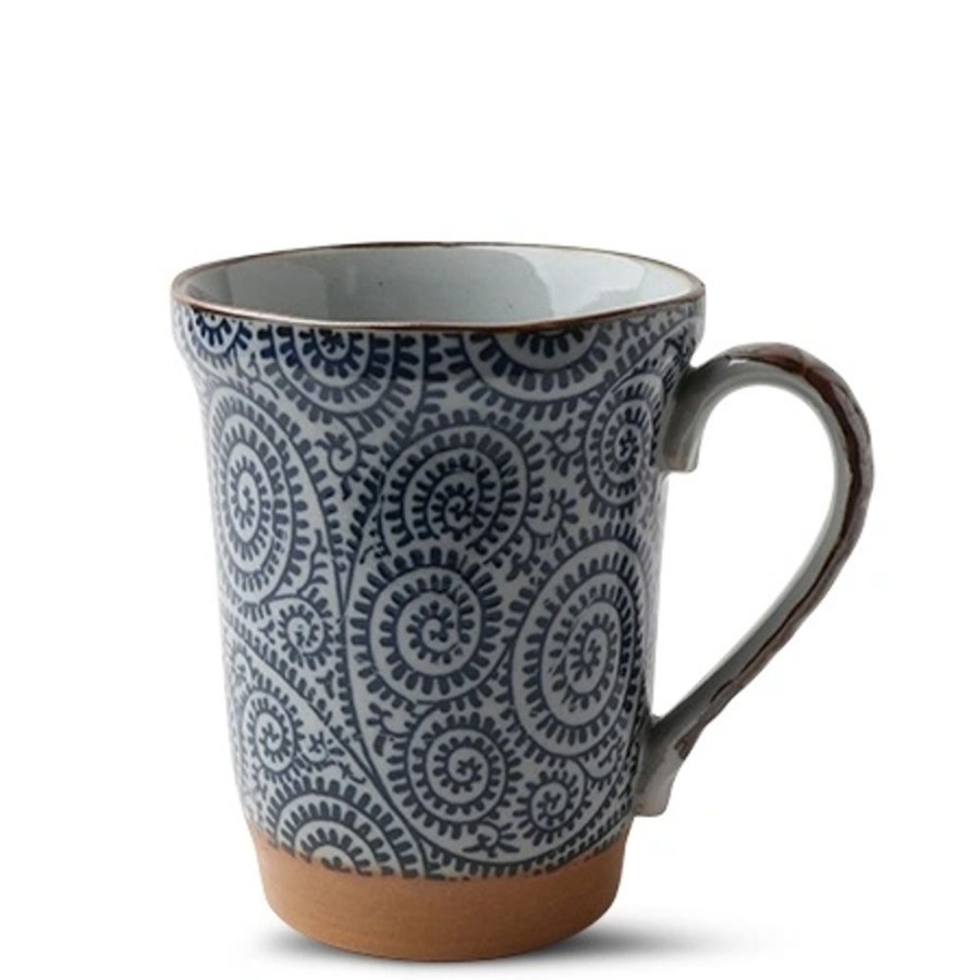 Miya Company Blue Vintage Karakusa 14 Oz. Mug | Mugs