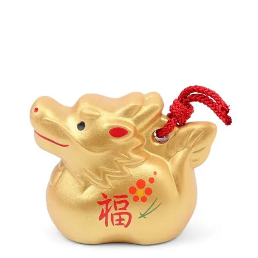 Miya Company Figurine Dragon Gold With Cord | Zodiac