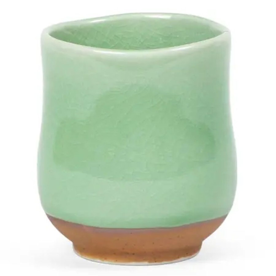 Miya Company Crackle Green Teacup | Teacups