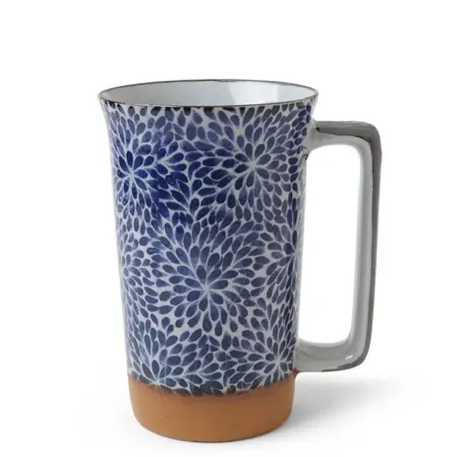 Miya Company Blue Mums 12 Oz. Tall Mug | Mugs