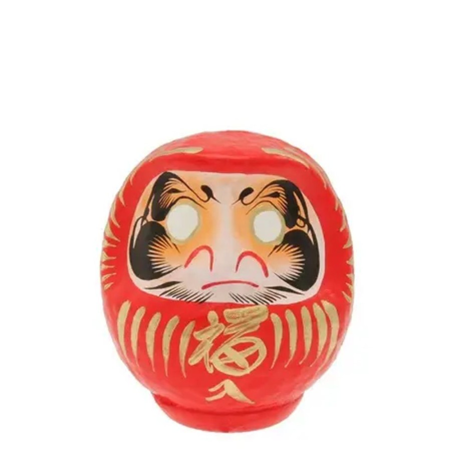 Miya Company Daruma Red Good Fortune 4-3/4" | Figurines