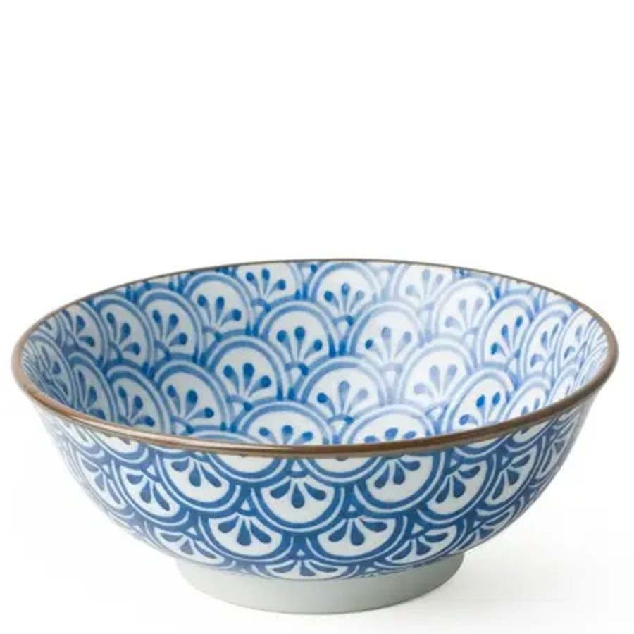 Miya Company Monyou 7.5" Hana-Seigaiha Bowl | Ramen Bowls