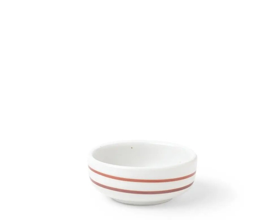 Miya Company Sauce Dish White Caramel Swirl | Sauce Dishes