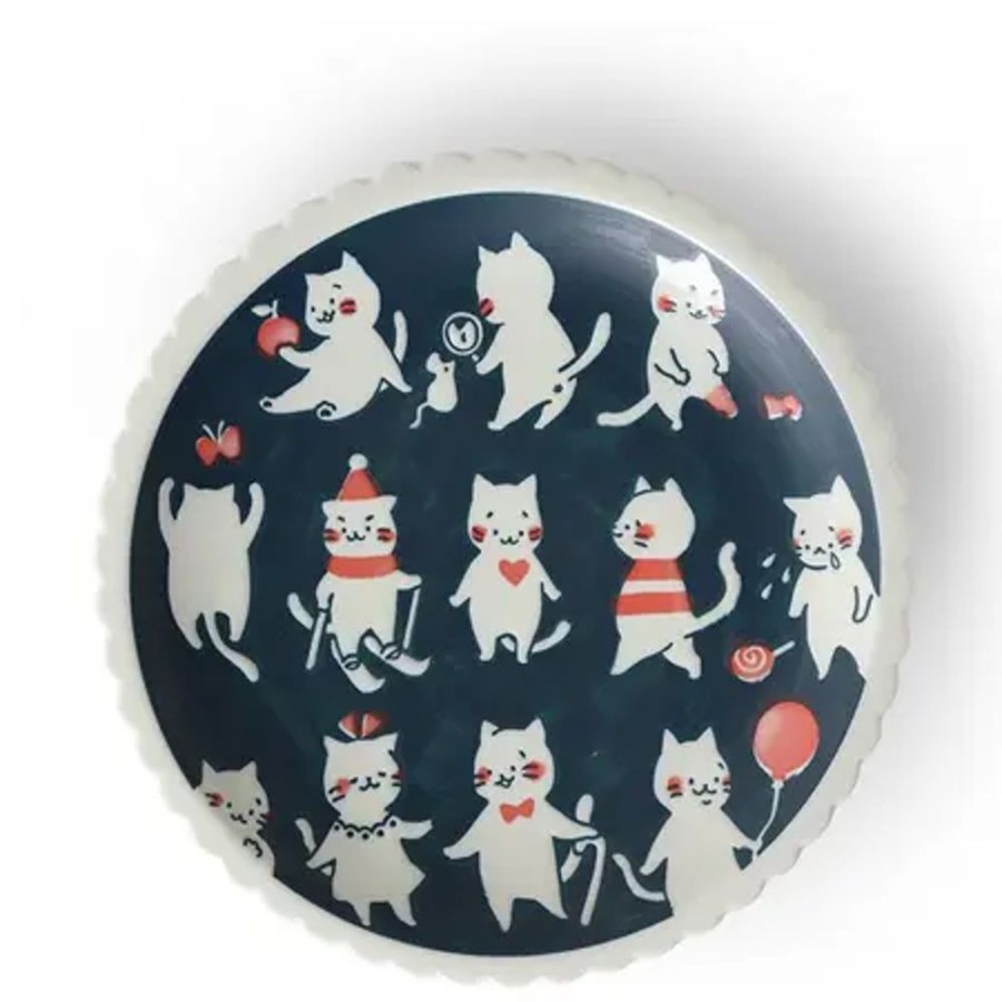 Miya Company Cat Life 9.5" Plate | Plates