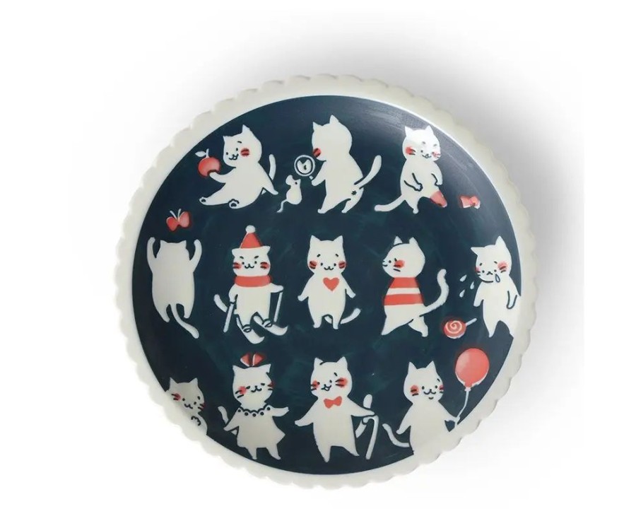 Miya Company Cat Life 9.5" Plate | Plates