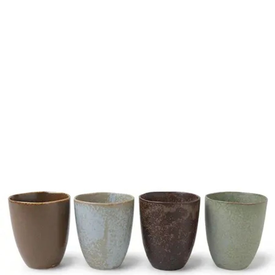 Miya Company Teacup Pacific Forest Matte Set Of 4 | Cup/Mug Sets