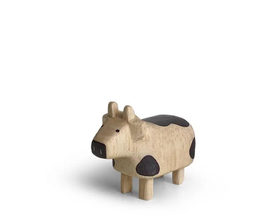 Miya Company T-Lab Wooden Animal Zodiac Cow | Other