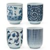 Miya Company Blue & White Teacup Set | Cup/Mug Sets