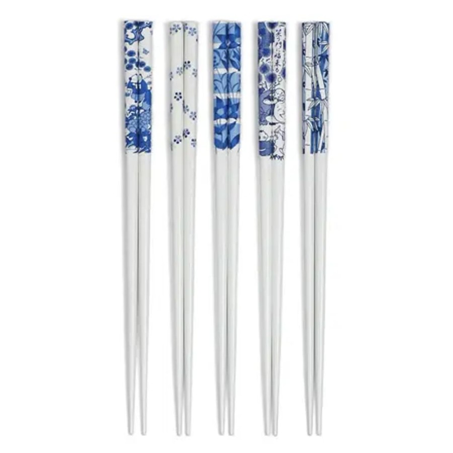 Miya Company Chopsticks Blue & White Assorted | Chopsticks