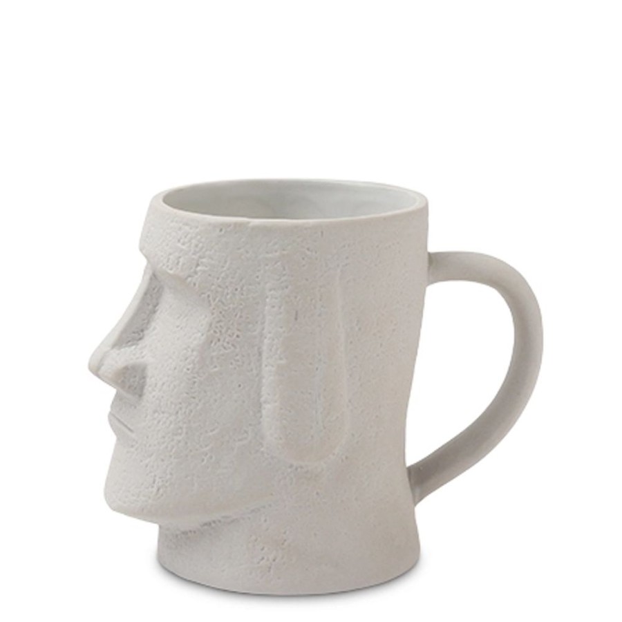 Miya Company Moai Gray 12 Oz. Mug | Cups/Mugs