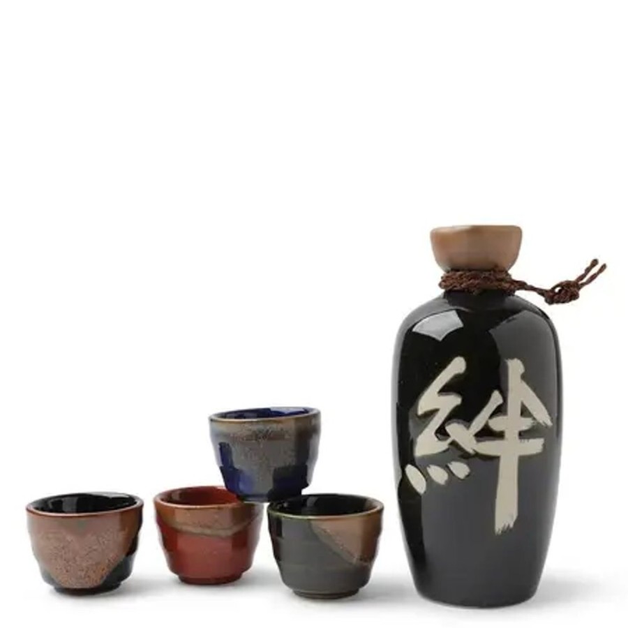 Miya Company Sake Set Oribe Kizuna | Sake Sets